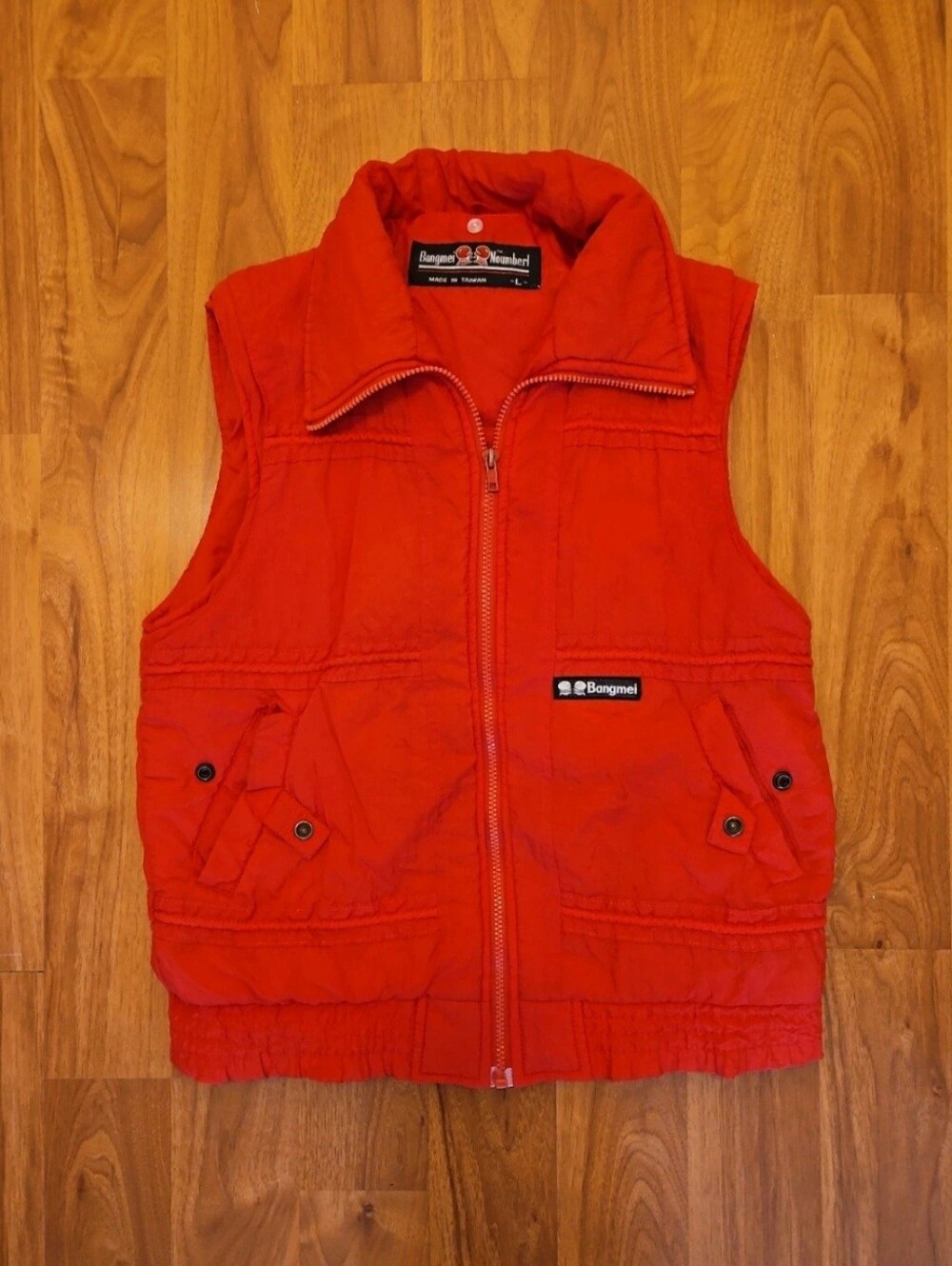Bangmei Red Puffy Vest
